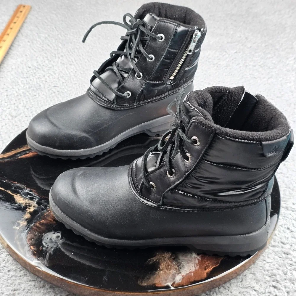 Sperry Maritime‎ Repel Boot Womens 6 Black Waterproof Insulated STS86687